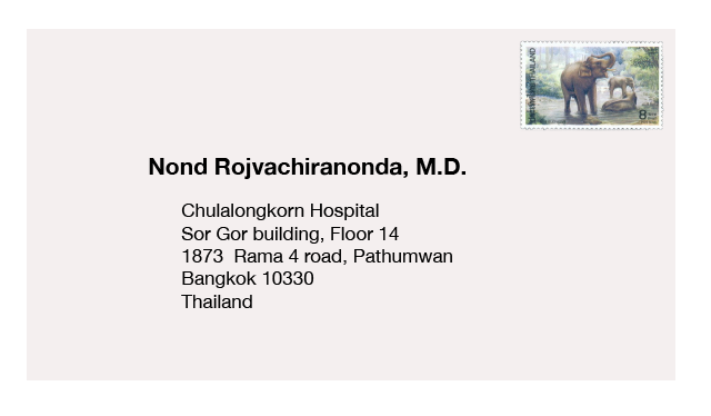 Dr. Nond Rojvachiranonda's mailing address