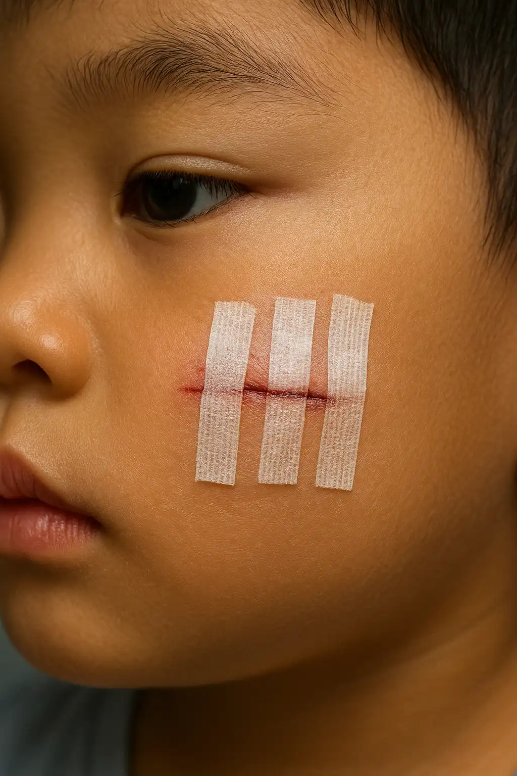 Temporary wound closure with skin tapes