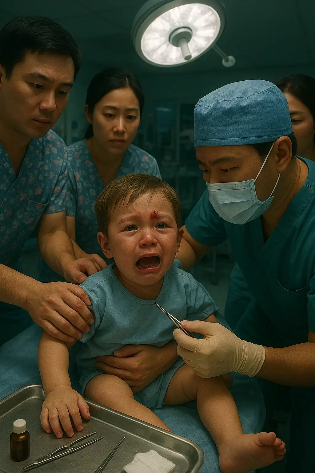 Forcing a child to undergo a procedure results in psychological trauma and poor procedural outcomes.